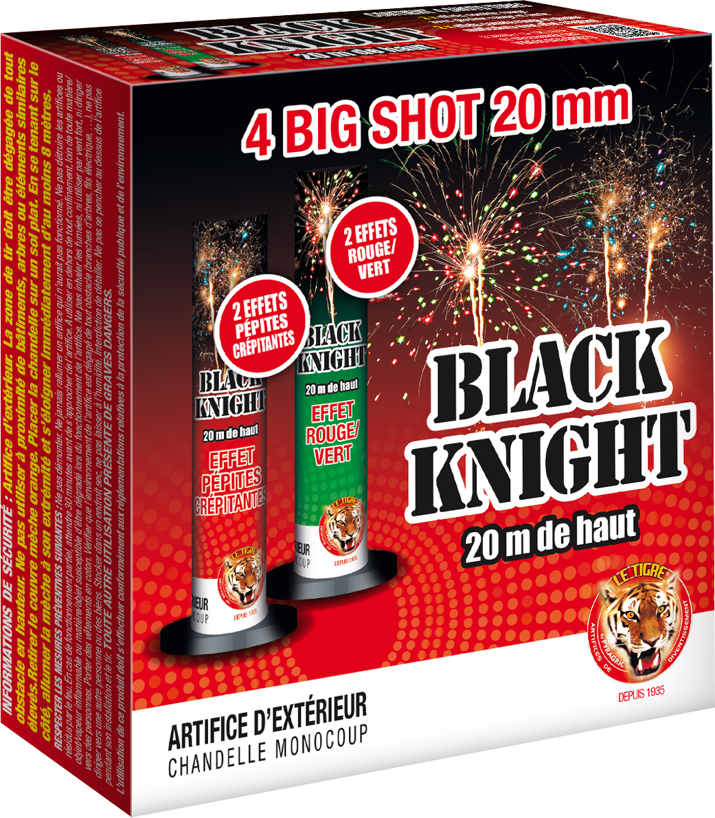 Black Knight- 4X Chandelle monocoup - Mortier Le tigre