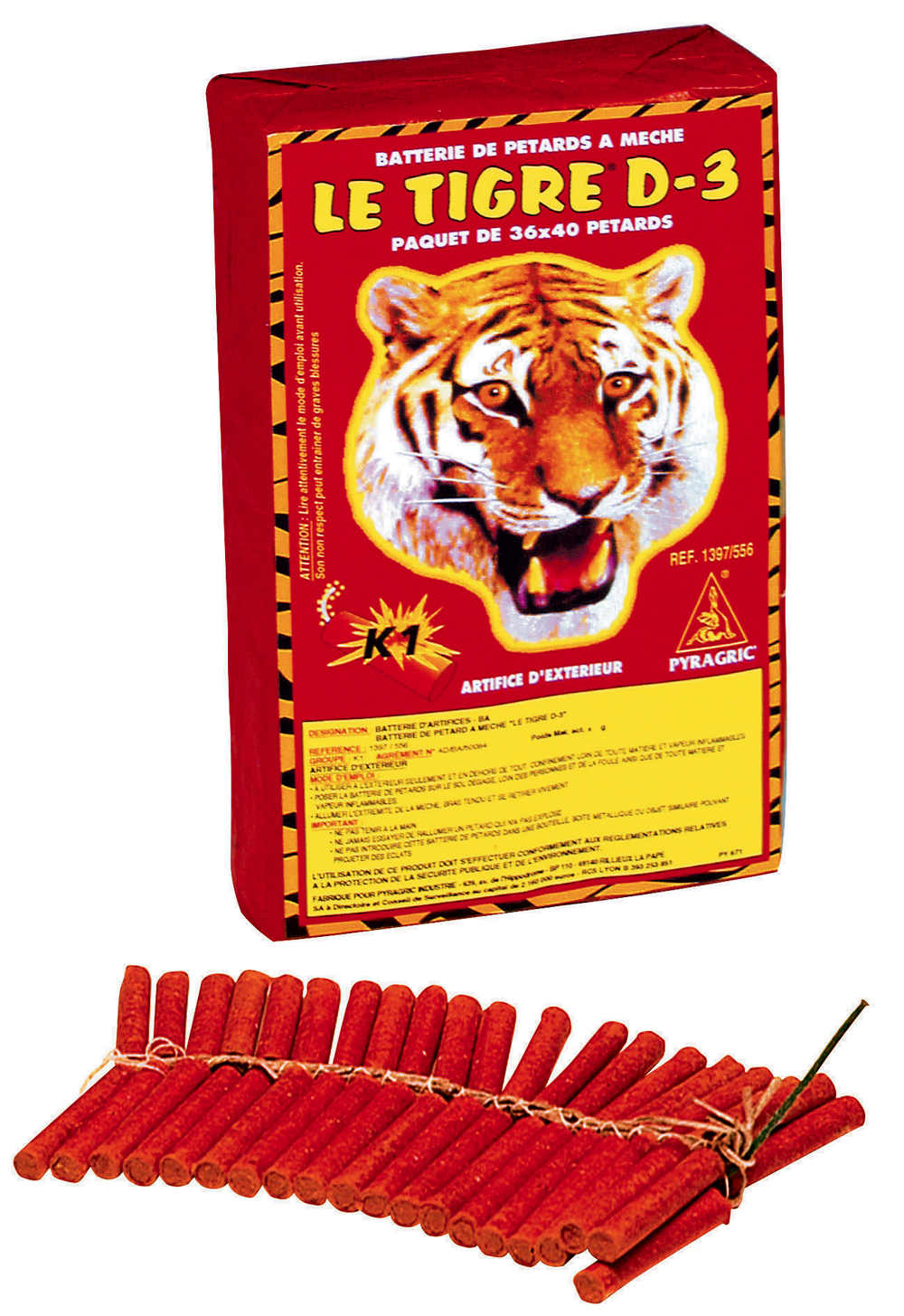 PÉTARDS LE TIGRE ® D-3 ® - P001397