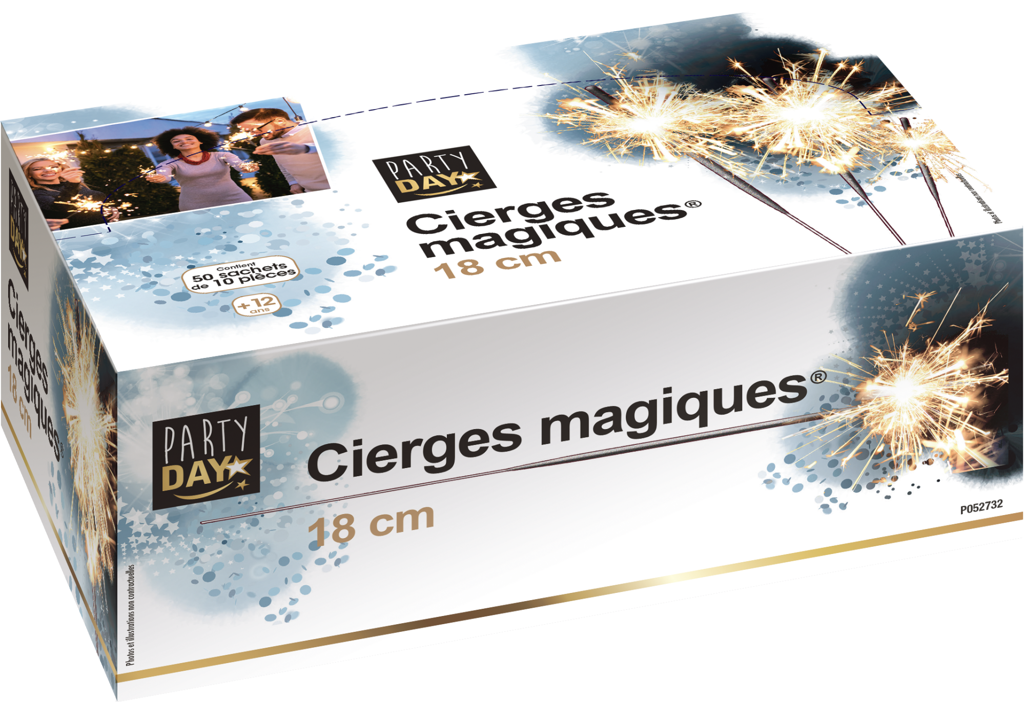 Cierges magiques de 18 cm (6150) - Le paradis de Tigrou