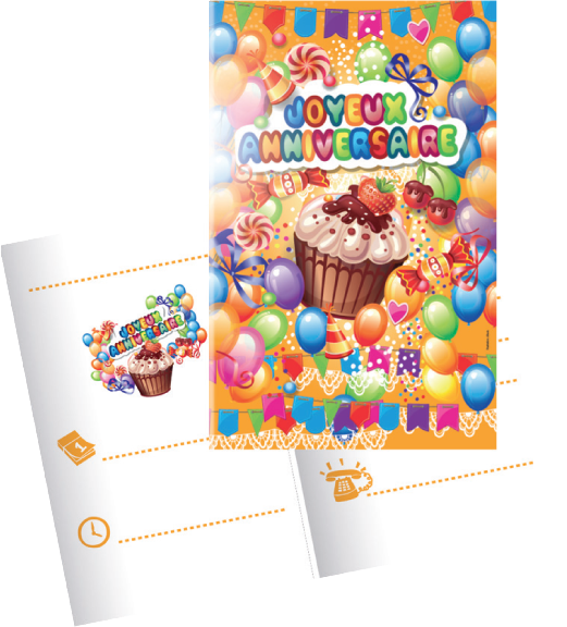 Cartes D Invitation Cup Cake X10 P1540 Cartes D Invitation Cup Cake X10 P1540