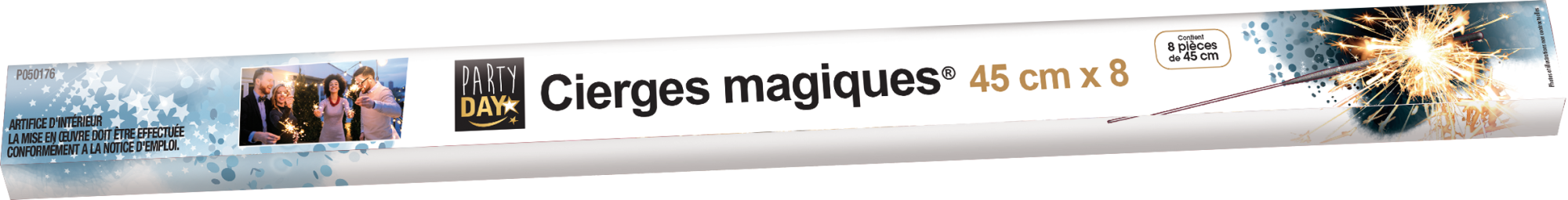 P050176-CIERGES MAGIQUES 45 CM