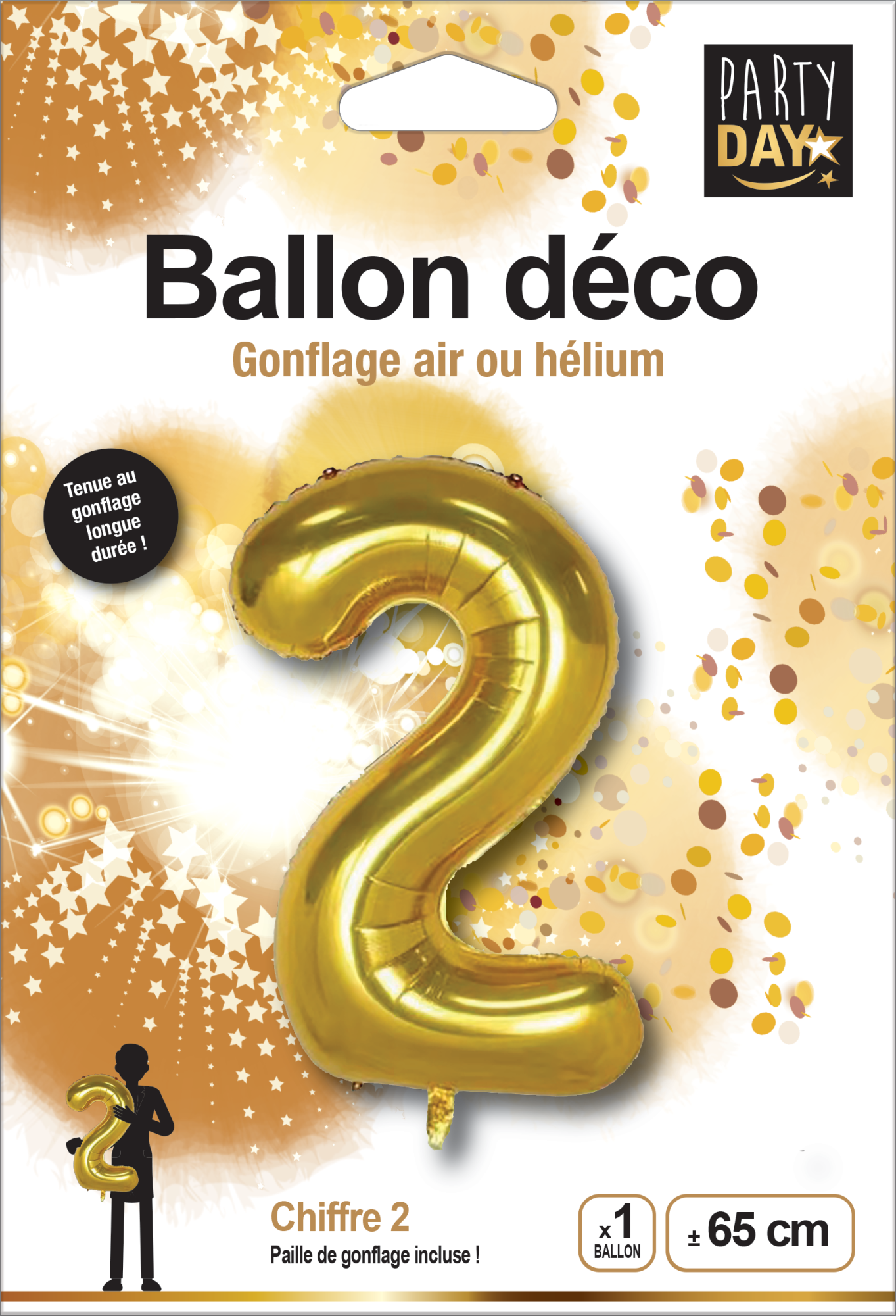 P166412-BALLON ALU CHIFFRE 2