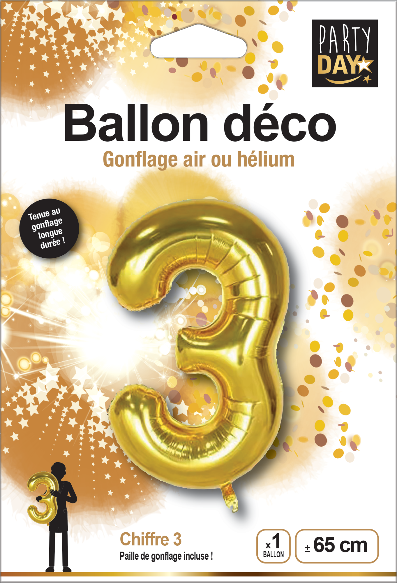 P166413-BALLON ALU CHIFFRE 3