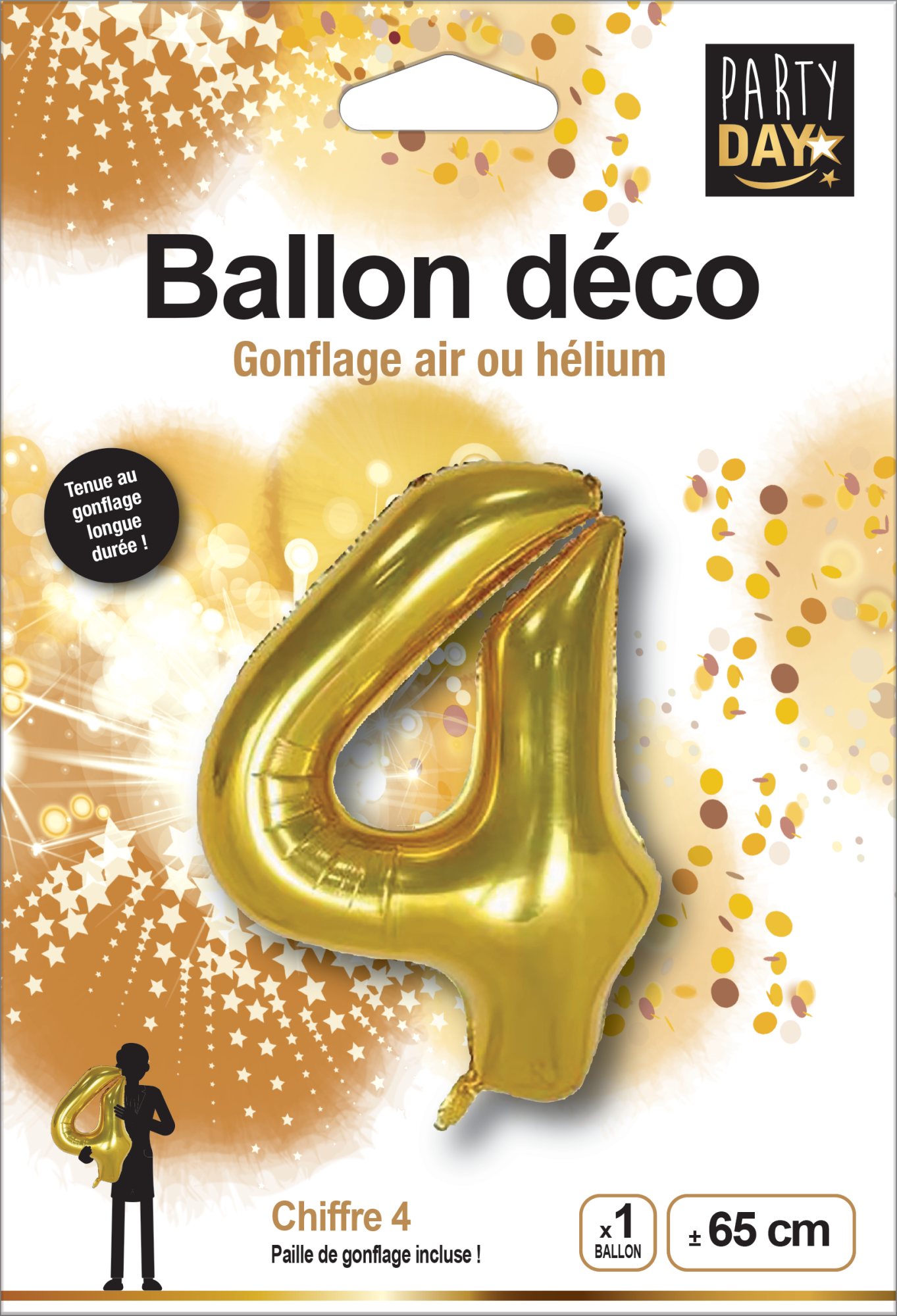 P166414-BALLON ALU CHIFFRE 4