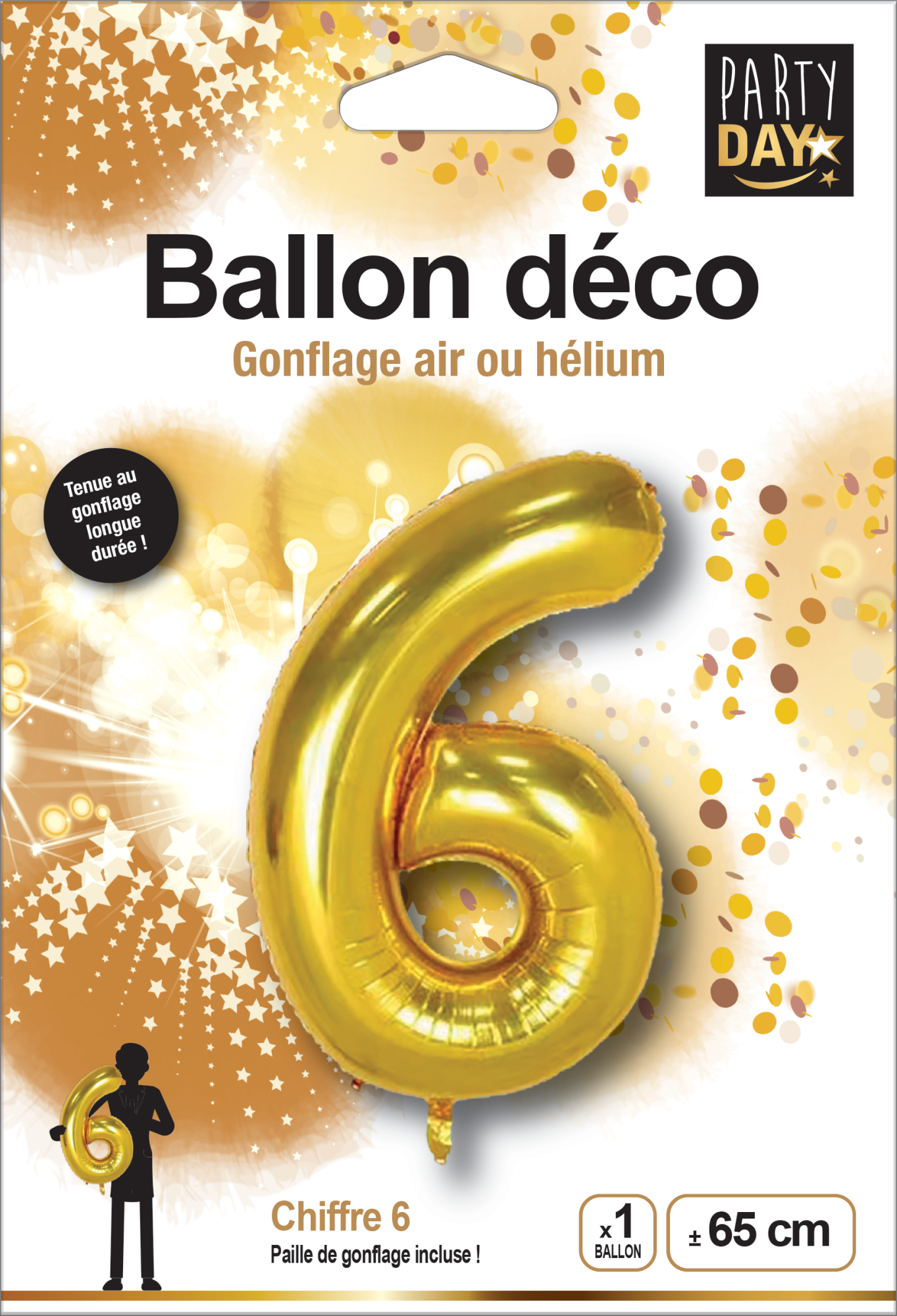 P166416-BALLON ALU CHIFFRE 6