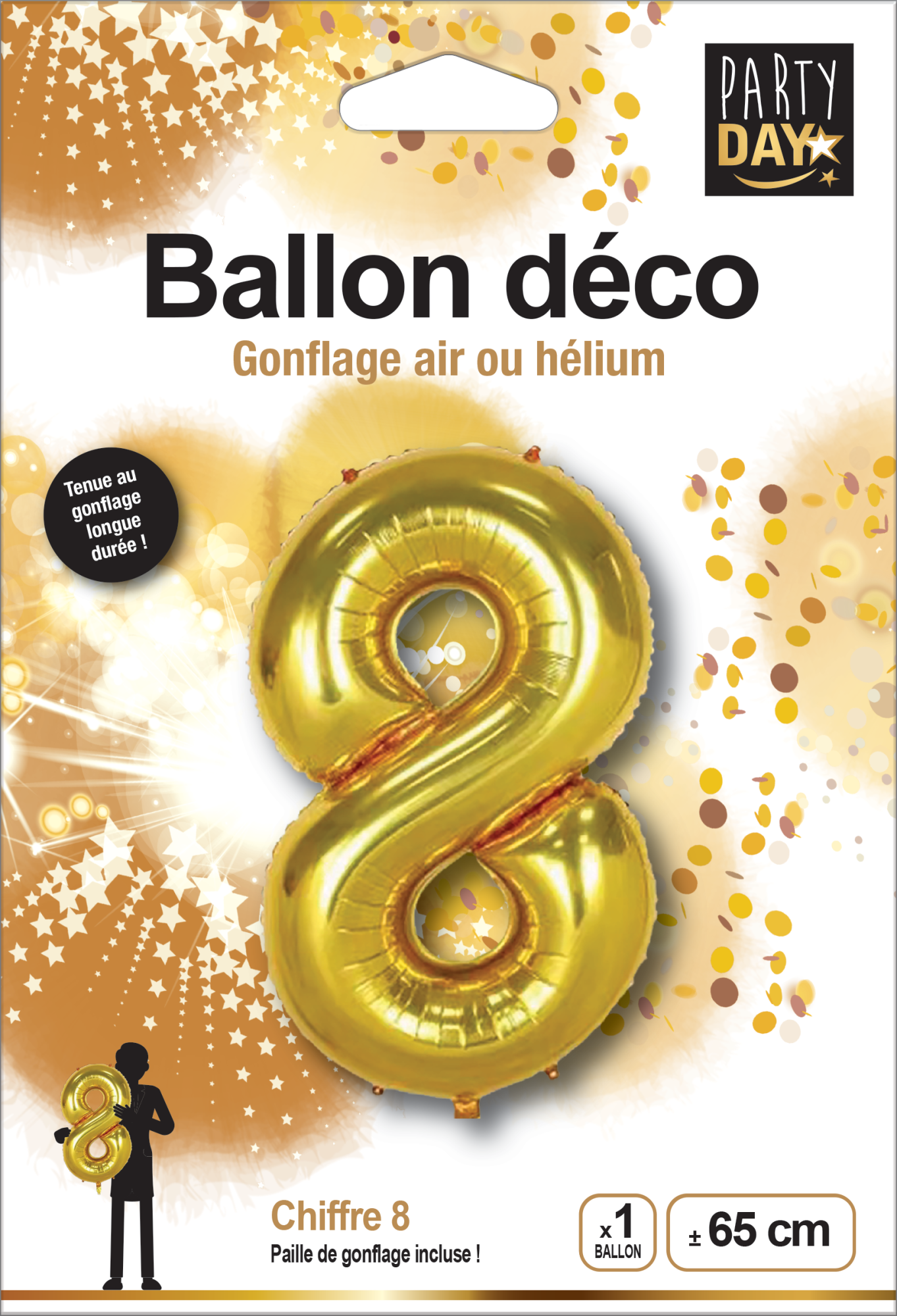 P166418-BALLON ALU CHIFFRE 8