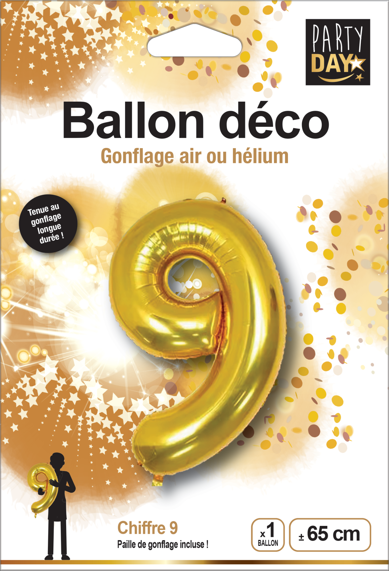 P166419-BALLON ALU CHIFFRE 9